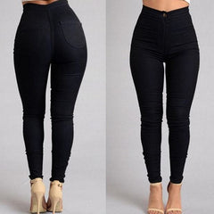 Fashion Elastic Jeans Women Leggings Ladies High Waist Trousers | Lorrid®