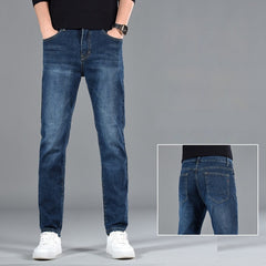 New Slim Fit Men’s Cotton Jeans | Youth Casual Straight-Leg Trousers | Lorrid® UK