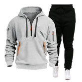 Men’s Multi-Pocket Zipper Hoodie & Sportswear Set | Casual Activewear | Lorrid® UK