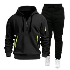 Men’s Multi-Pocket Zipper Hoodie & Sportswear Set | Casual Activewear | Lorrid® UK