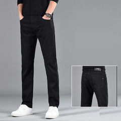 New Slim Fit Men’s Cotton Jeans | Youth Casual Straight-Leg Trousers | Lorrid® UK