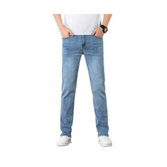 Men’s Loose Straight Slim Fit Jeans | Elastic Trend Trousers | Lorrid® UK