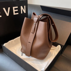 Women’s Retro Bucket Bag – Fashionable PU Shoulder Handbag | Lorrid® UK
