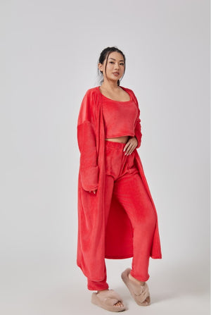 Lorrid® Cozy 3pcs Women’s Pajama Set – Winter Lounge & Matching Outfit UK