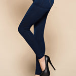 Women’s Plus Size Faux Denim Leggings – Stretch Jeggings Jeans UK | Lorrid®