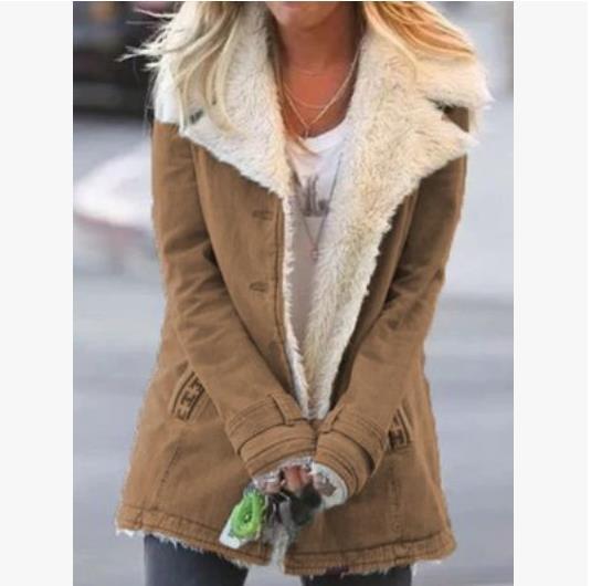 Women’s Winter Warm Coat – Slim Lapel Single-Breasted Jacket | Lorrid® UK