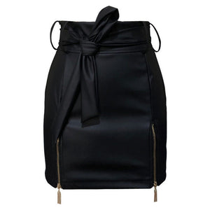 Women’s Bandage PU Leather Mini Skirt – Stylish Short Skirt | Lorrid® UK