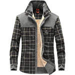 Men’s Winter Jacket Warm Fleece Cotton Plaid Coat Military Style | Lorrid®