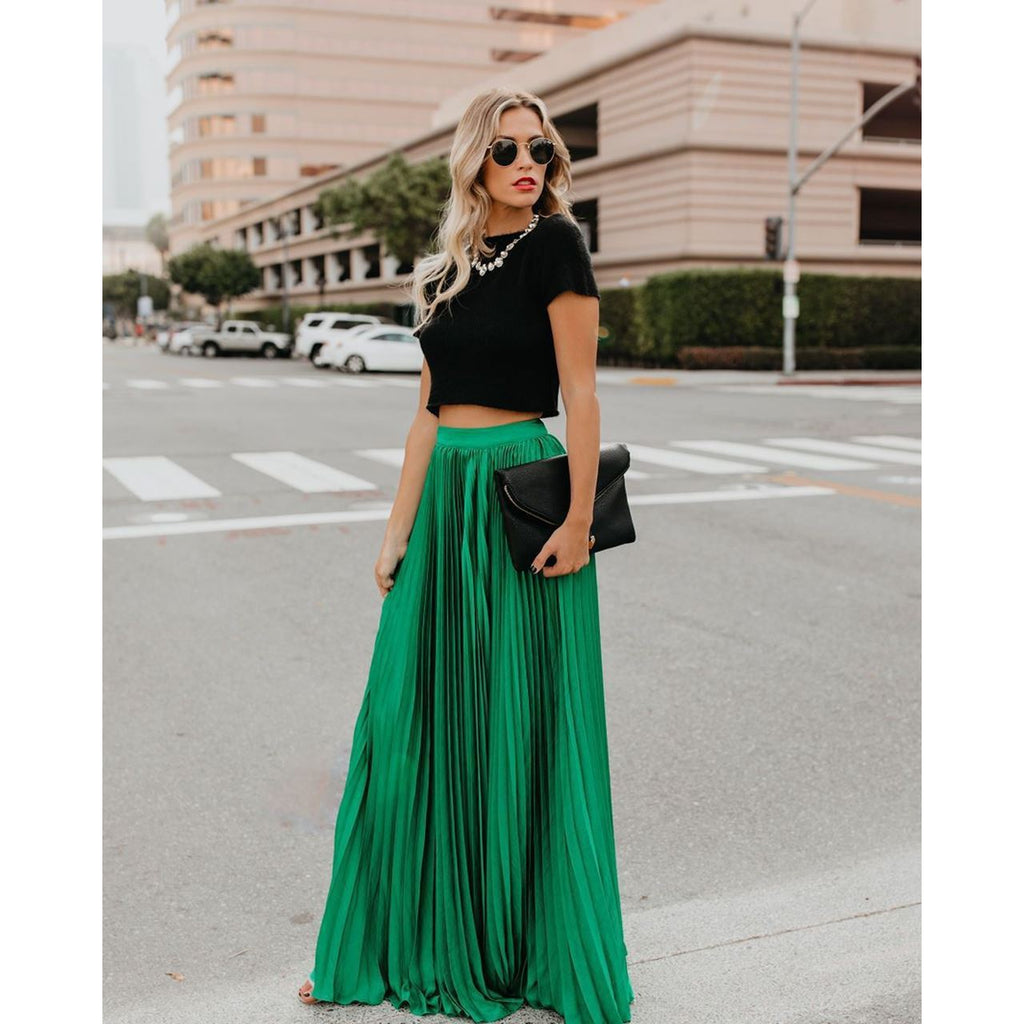 Women’s High Waist Long Skirt – Fashion Casual Maxi Skirt | Lorrid® UK