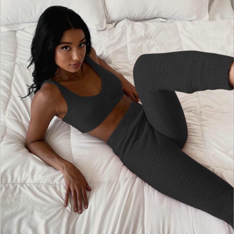 Lorrid®3pcs Women’s Velvet Pajama Set – Crop Top & Shorts Loungewear