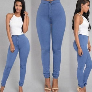 Fashion Elastic Jeans Women Leggings Ladies High Waist Trousers | Lorrid®