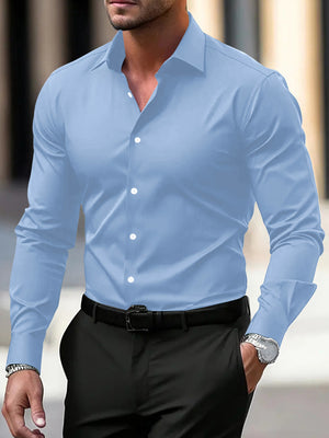 Men’s Business Button Down Shirt | Summer Long Sleeve Casual Top | Lorrid® UK