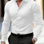 Men’s Business Button Down Shirt | Summer Long Sleeve Casual Top | Lorrid® UK