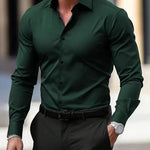 Men’s Business Button Down Shirt | Summer Long Sleeve Casual Top | Lorrid® UK