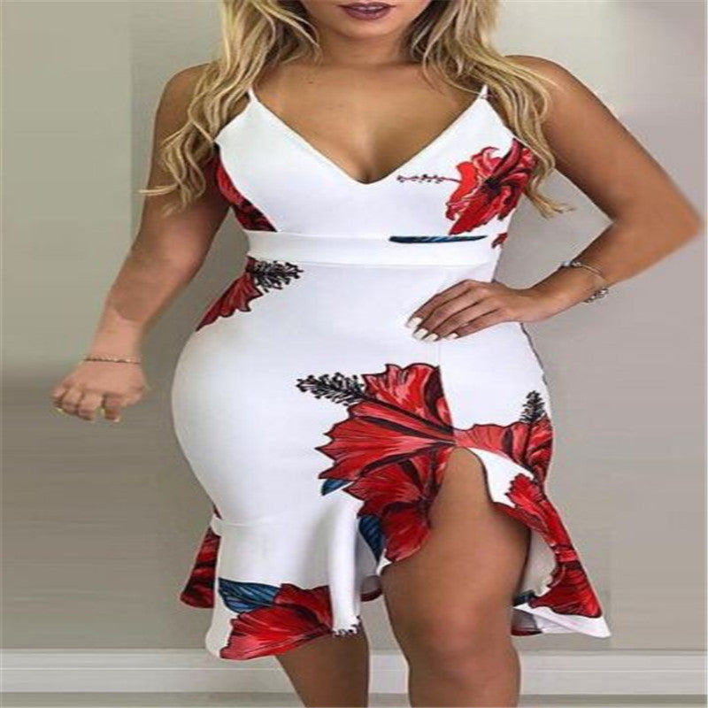 Women’s Halter Irregular Midi Skirt Dress Elegant Summer Outfit | Lorrid®