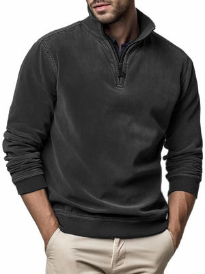Men’s Half-Zip Sweater | Ethnic Style Pullover Loose Fit | Lorrid® UK