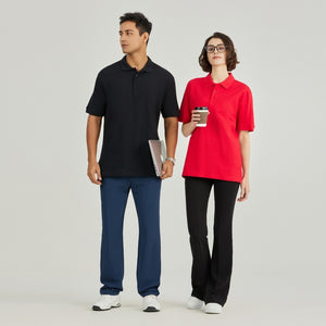 Men’s Cotton Short Sleeve Polo Shirt | Embroidered Work & Leisure Top | Lorrid® UK