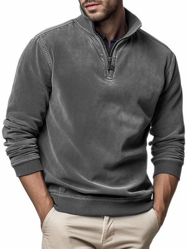 Men’s Half-Zip Sweater | Ethnic Style Pullover Loose Fit | Lorrid® UK