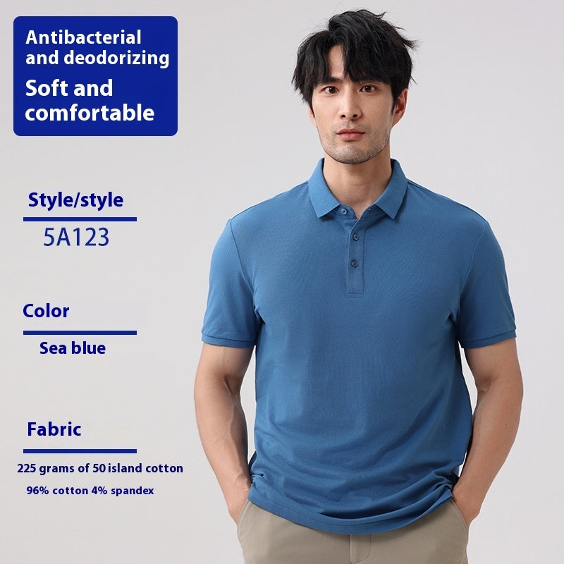 Men’s Lapel Short Sleeve T-Shirt | Casual Work & Leisure Top | Lorrid® UK