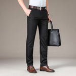Men’s Stretch Ice Silk Straight Slacks | Summer Business Casual Trousers | Lorrid® UK