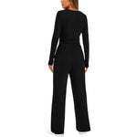 Women’s 2-Piece Casual Suit | Long Sleeve Top & High-Waisted Wide Leg Pants | Lorrid® UK