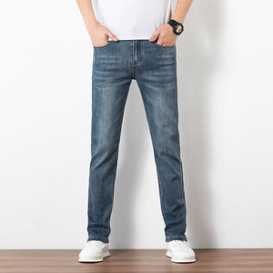 Men’s Loose Straight Slim Fit Jeans | Elastic Trend Trousers | Lorrid® UK
