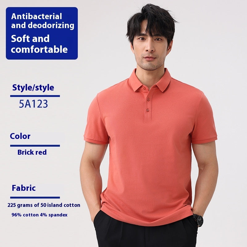 Men’s Lapel Short Sleeve T-Shirt | Casual Work & Leisure Top | Lorrid® UK