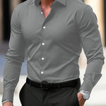 Men’s Business Button Down Shirt | Summer Long Sleeve Casual Top | Lorrid® UK