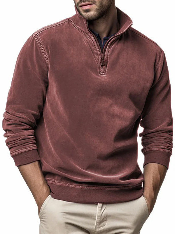 Men’s Half-Zip Sweater | Ethnic Style Pullover Loose Fit | Lorrid® UK