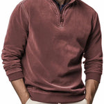 Men’s Half-Zip Sweater | Ethnic Style Pullover Loose Fit | Lorrid® UK