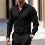 Men’s Business Button Down Shirt | Summer Long Sleeve Casual Top | Lorrid® UK