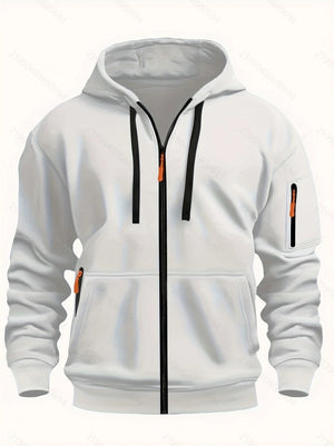 Men’s Zipper Hooded Sweatshirt | Sports Casual Cardigan Coat | Lorrid® UK