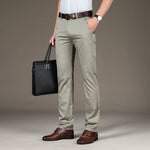 Men’s Stretch Ice Silk Straight Slacks | Summer Business Casual Trousers | Lorrid® UK