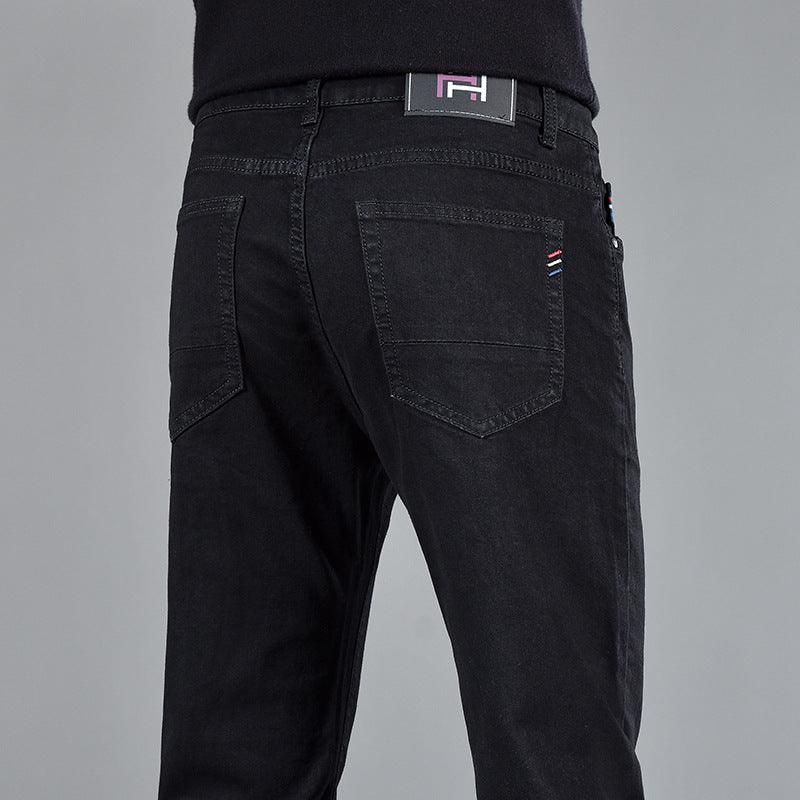 New Slim Fit Men’s Cotton Jeans | Youth Casual Straight-Leg Trousers | Lorrid® UK