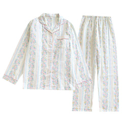 Women’s Japanese Cotton Homewear Set – Double-Layer Gauze Pyjamas | Lorrid UK
