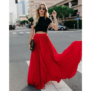 Women’s High Waist Long Skirt – Fashion Casual Maxi Skirt | Lorrid® UK