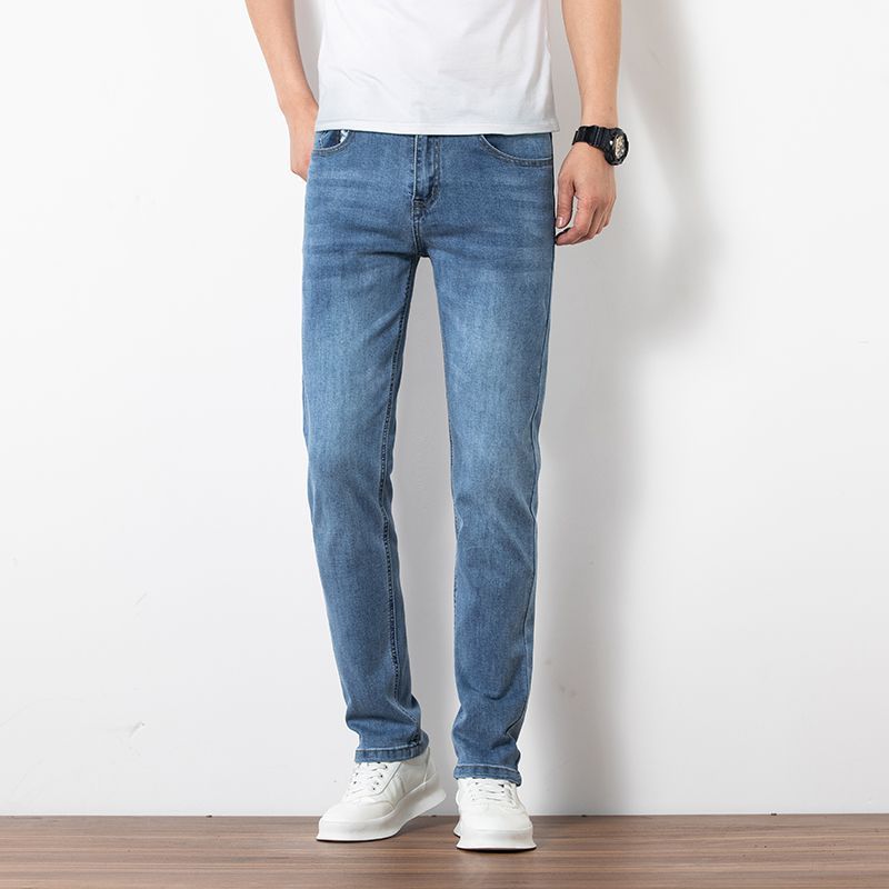 Men’s Loose Straight Slim Fit Jeans | Elastic Trend Trousers | Lorrid® UK