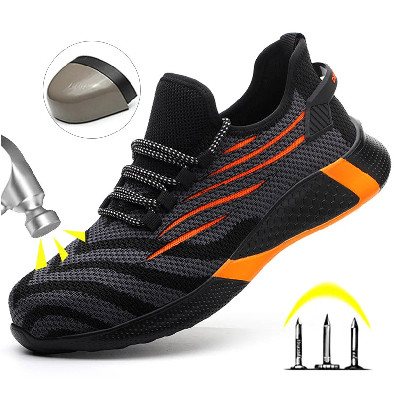 Lorrid Men's Lightweight Safety Work Trainers