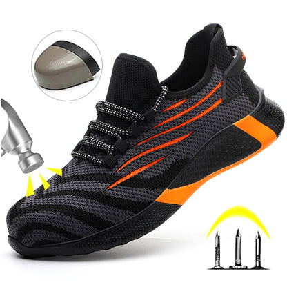 Lorrid Men's Lightweight Safety Work Trainers