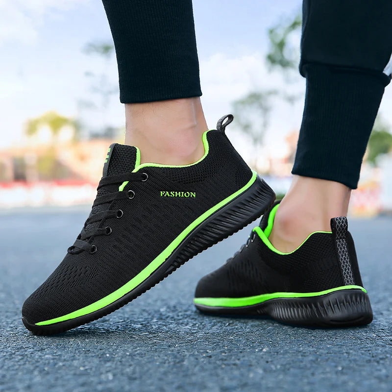 Lorrid Men's Breathable Running & Walking Knit Sneakers Lightweight Gym Sports Shoes
