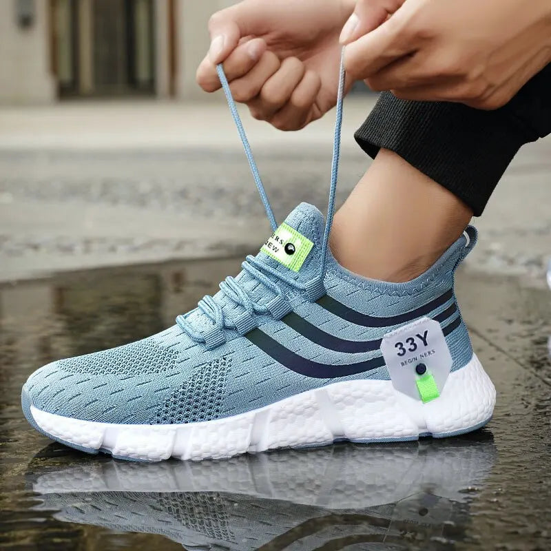Lorrid Men's Breathable Mesh Walking & Running Trainers