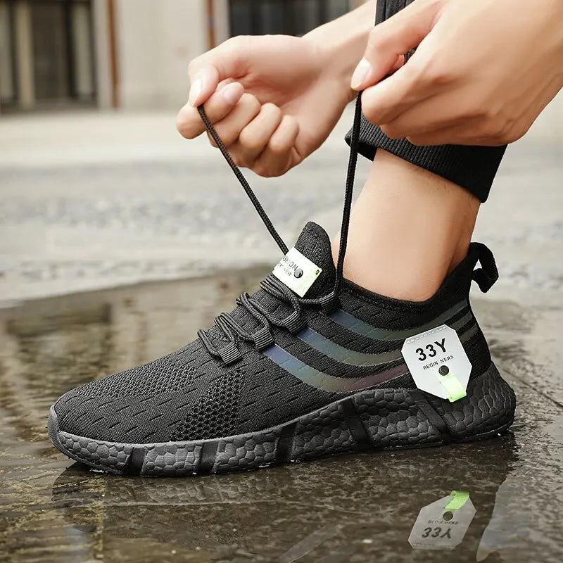 Lorrid Men's Breathable Mesh Walking & Running Trainers