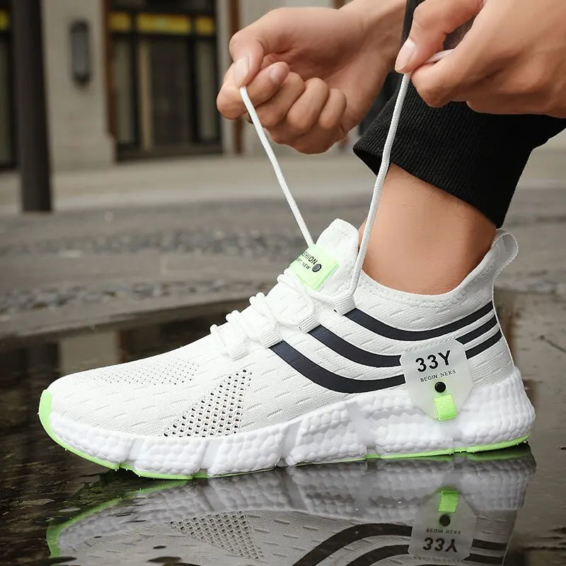 Lorrid Men's Breathable Mesh Walking & Running Trainers