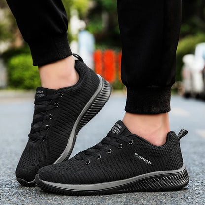 Lorrid Men's Breathable Running & Walking Knit Sneakers Lightweight Gym Sports Shoes