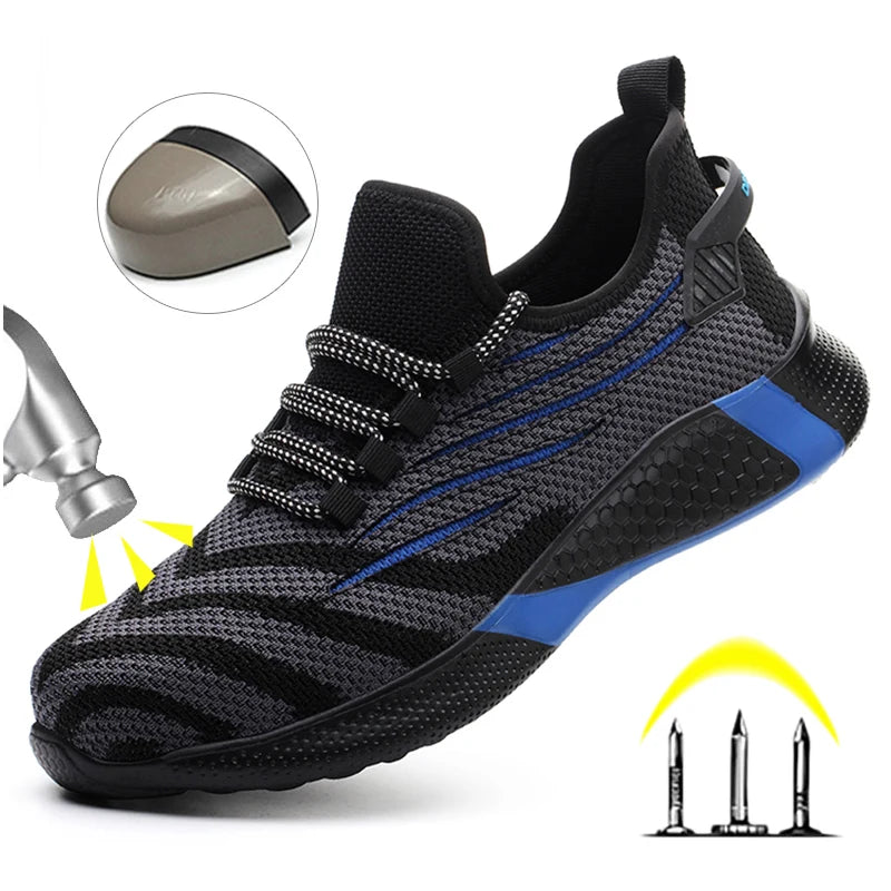 Lorrid Men's Lightweight Safety Work Trainers