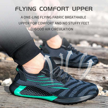 Lorrid Men's Lightweight Safety Work Trainers