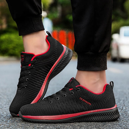Lorrid Men's Breathable Running & Walking Knit Sneakers Lightweight Gym Sports Shoes