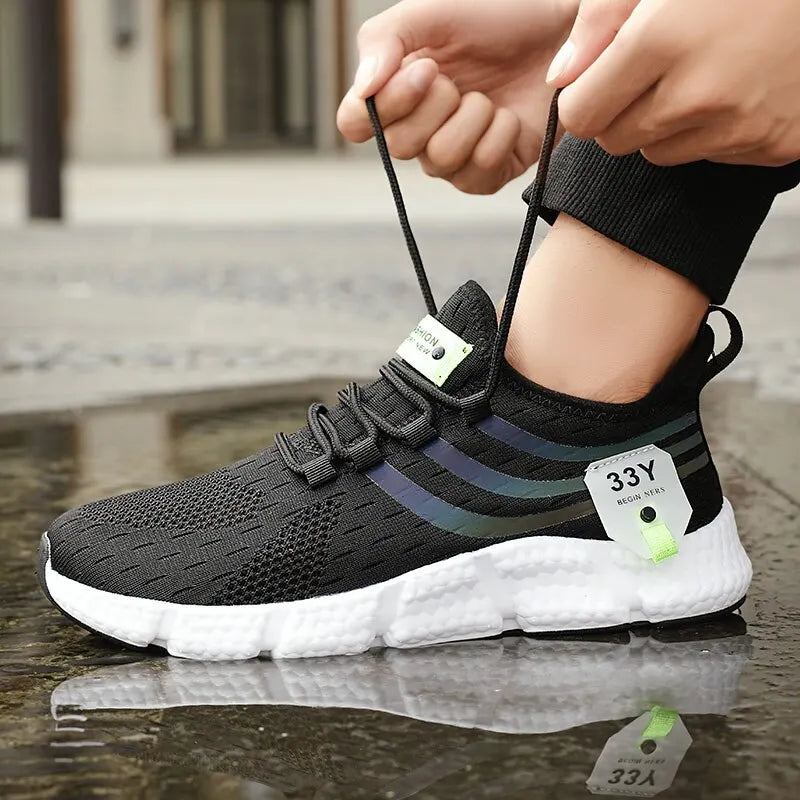 Lorrid Men's Breathable Mesh Walking & Running Trainers