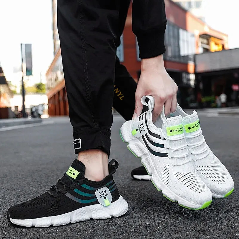 Lorrid Men's Breathable Mesh Walking & Running Trainers