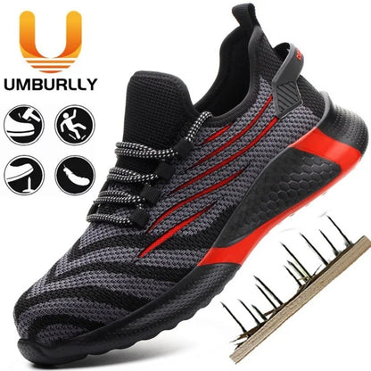 Lorrid Men's Lightweight Safety Work Trainers